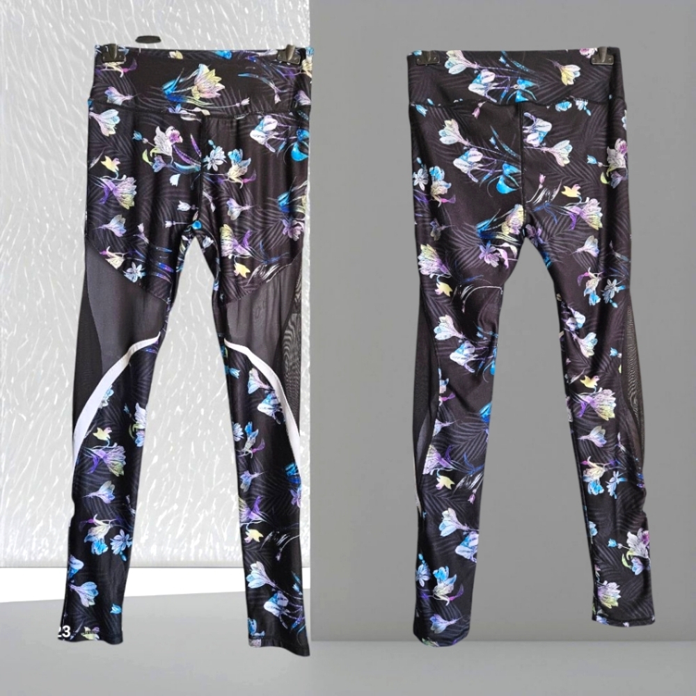 Power Womans Yoga Exercise Pants Jeggings/Leggings Black Size Large